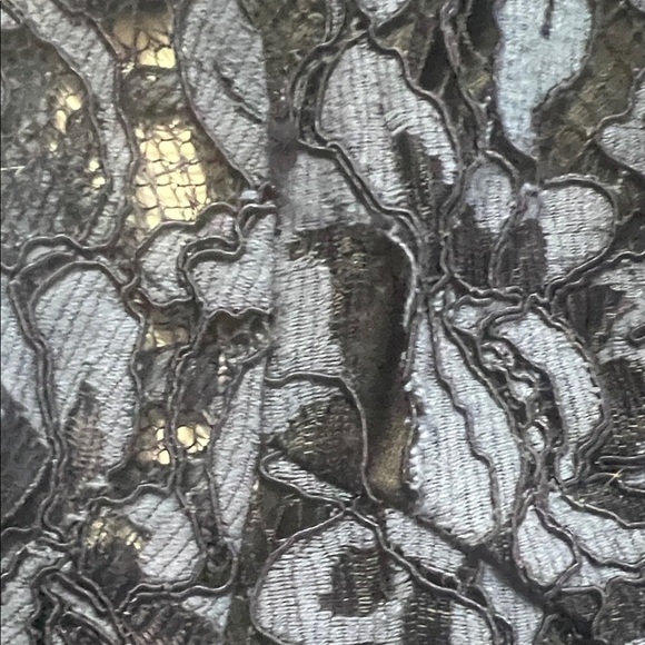 VENUS Blue and Black Floral Lace Dress - Picture 13 of 14